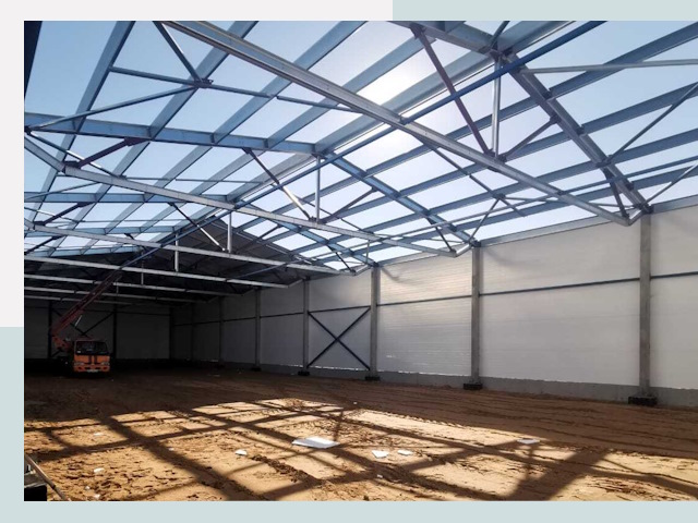 Строительство сенохранилищ в Пушкине