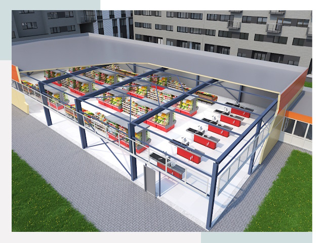 Строительство магазинов в Пушкин от 649 руб. за м²