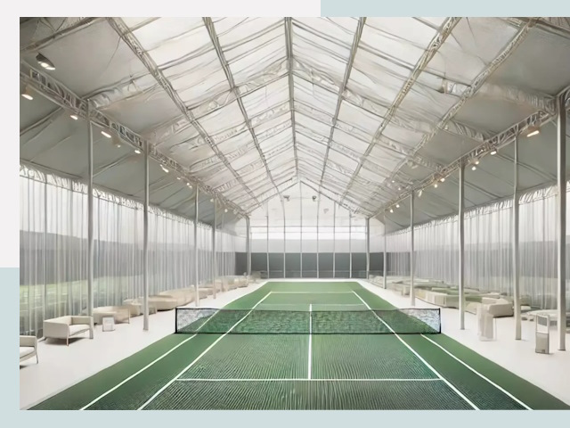 Строительство теннисных кортов в Пушкине