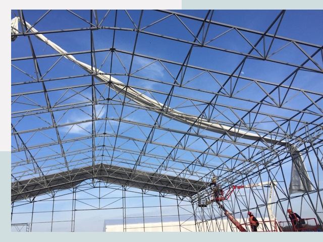 Шатровые ангары от 649 руб. в Пушкине и Ленинградской области