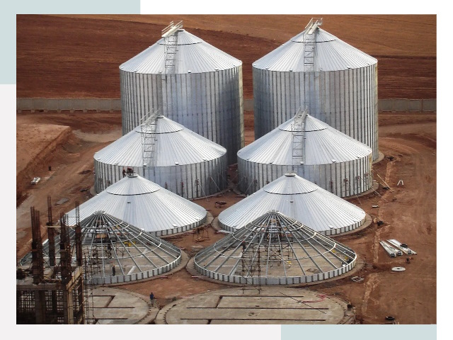 Строительство зерновых силосов в Пушкине