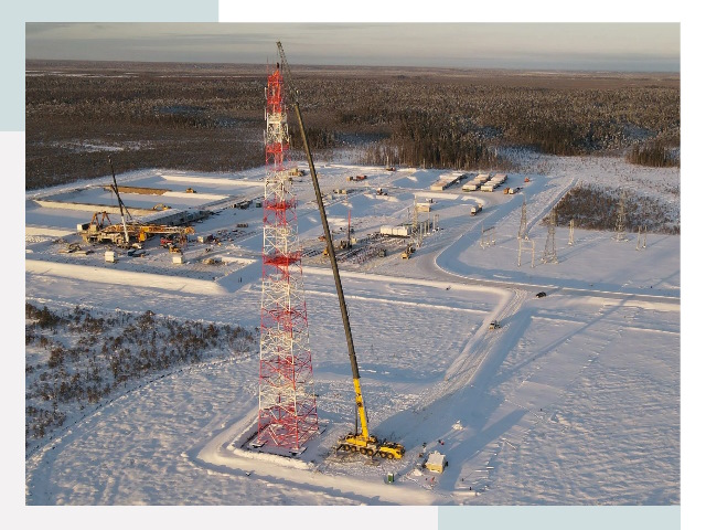 Мачты связи в Пушкине