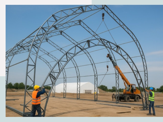 Монтаж ангаров в Пушкине от 649 руб. - Надежно и быстро