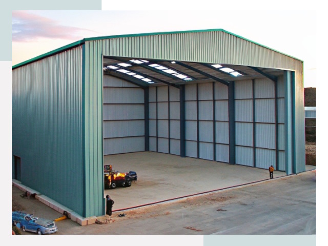 Строительство ангаров в Пушкине